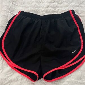 Nike Women's Black Shorts with Red Trim